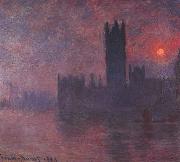 Claude Monet Houses of Parliament at Sunset oil